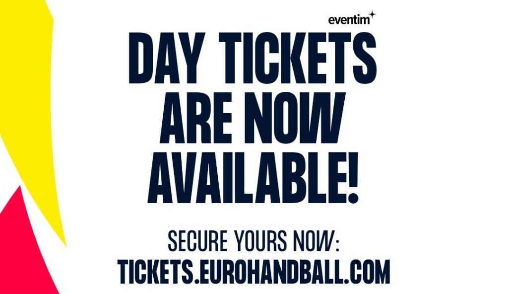 Day tickets for Men's EHF EURO 2024 on sale! Handball